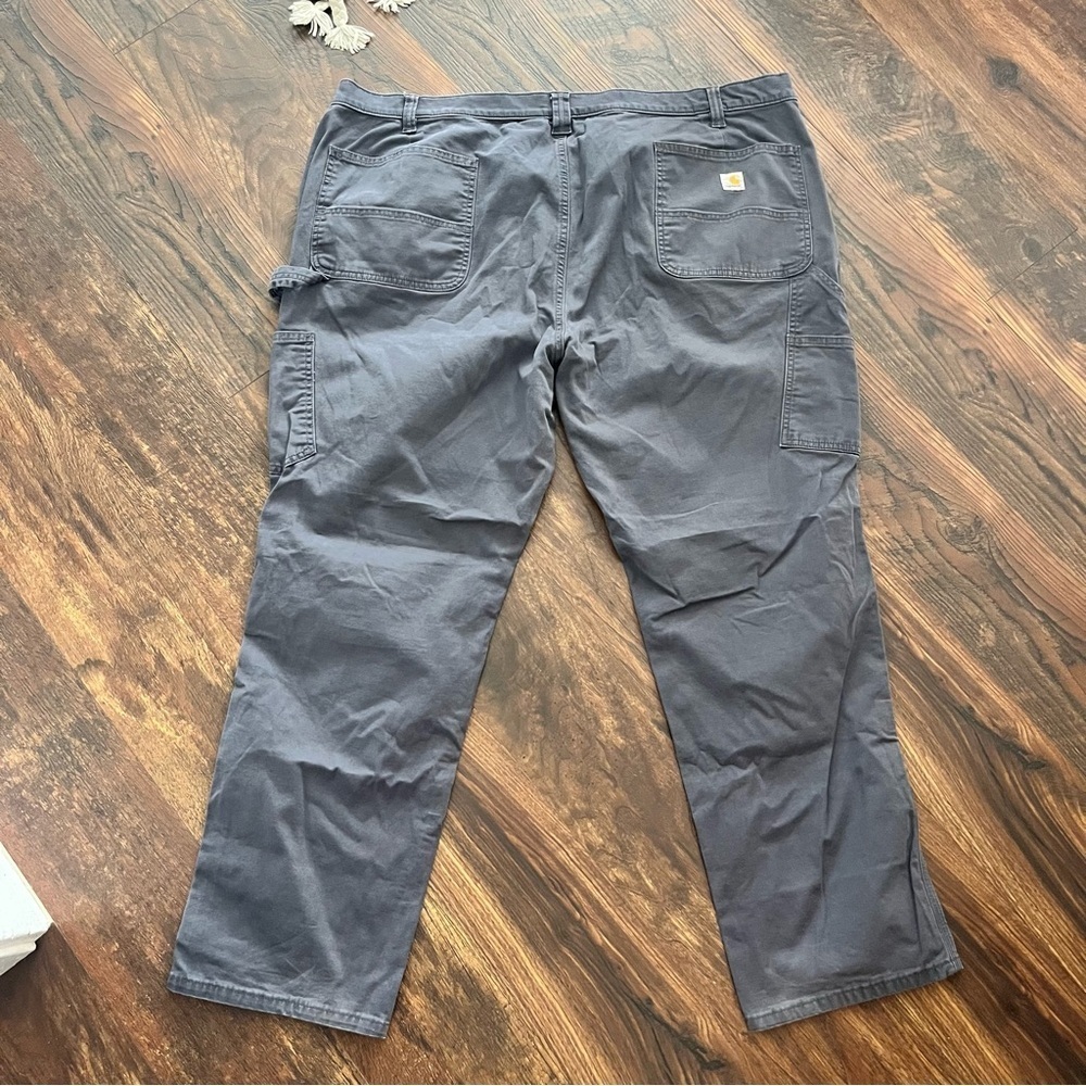 Carhartt Loose Fit Rugged Flex Pants Womens 26W Gray Straight Leg Canvas